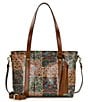 Patricia Nash Nordic Floral Patchwork Luserna Patchwork Tote Bag - Image 1
