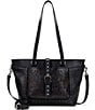 Patricia Nash Noto Small Gunmetal Tote Bag, Color:Black - Image 1