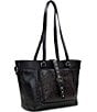 Patricia Nash Noto Small Gunmetal Tote Bag, Color:Black - Image 4