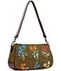 Patricia Nash Nova Floral Leather Shoulder Bag, Color:Khaki - Image 4