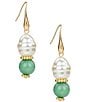 Patricia Nash Pearl & Bead Drop Earrings - Image 1