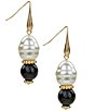 Patricia Nash Pearl Bead Double Drop Earrings - Image 1