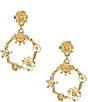 Patricia Nash Pearl Flower Statement Drop Earrings - Image 1