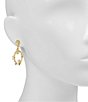 Patricia Nash Pearl Flower Statement Drop Earrings - Image 2