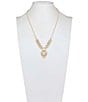 Color:Pearl/Gold - Image 3 - Pearl Lace Shaky Long Pendant Necklace