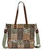 Patricia Nash Perugia Floral Patchwork Tote Bag - Image 1