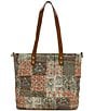 Patricia Nash Perugia Floral Patchwork Tote Bag - Image 2