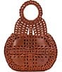 Color:Florence - Image 2 - Pisticci Woven Leather Shoulder Bag