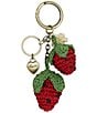 Patricia Nash Raffia Strawberry Keychain - Image 2
