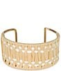 Patricia Nash Raffia Wrapped Cuff Bracelet, Color:Natural - Image 1