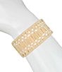 Patricia Nash Raffia Wrapped Cuff Bracelet, Color:Natural - Image 3