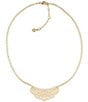 Color:Matte Gold - Image 1 - Renaissance Short Pendant Necklace