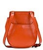 Color:Apricot - Image 2 - Rocca Apricot Saddle Crossbody Bag