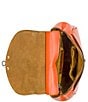 Color:Apricot - Image 3 - Rocca Apricot Saddle Crossbody Bag