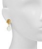 Patricia Nash Rope Knot Pearl Drop Earrings - Image 2