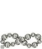 Patricia Nash Scalloped Stretch Bracelet, Color:Worn Silver - Image 2