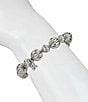 Patricia Nash Scalloped Stretch Bracelet, Color:Worn Silver - Image 3