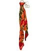 Patricia Nash Scarf Charm Keychain, Color:Multi Print Small - Image 1
