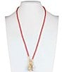 Color:Silver Ox/Egyptian Gold - Image 3 - Seashore Beaded Charm Short Pendant Necklace