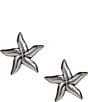 Color:Silver Ox - Image 1 - Seashore Starfish Stud Earrings