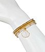 Color:Matte Gold - Image 3 - Shell Mother of Pearl Stretch Bracelet Set