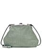 Patricia Nash Sofia Kisslock Frame Suede Clutch Satchel Bag - Image 1
