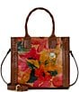 Patricia Nash Spring Multi Curry Leather Contrast Trim Tote Bag, Color:Spring Multi - Image 1