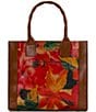 Patricia Nash Spring Multi Curry Leather Contrast Trim Tote Bag, Color:Spring Multi - Image 2