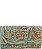 Color:Light Turquoise - Image 1 - Terresa Leather Wallet