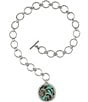 Color:Silver Ox - Image 2 - Tessa Toggle Short Pendant Necklace