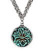Color:Turquoise - Image 2 - The Leather Pendant Necklace