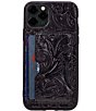 Color:Black - Image 3 - Rose Tooling Collection Novara Leather iPhone Case