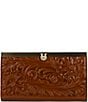 Patricia Nash Tooled Floral-Embossed Leather Cauchy Wallet, Color:Florence - Image 1