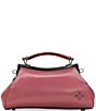 Color:Rose Tooling - Image 2 - Tooling Collection Kelmscot Leather Satchel Bag