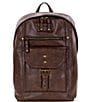 Color:Chocolate - Image 1 - Nash Tuscan II Leather Backpack
