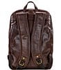 Color:Chocolate - Image 2 - Nash Tuscan II Leather Backpack
