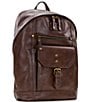 Color:Chocolate - Image 4 - Nash Tuscan II Leather Backpack