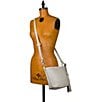 Color:Latte - Image 5 - Valbella Woven Leather Crossbody Bag
