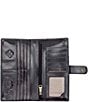 Color:Black/British Tan - Image 3 - Valentia Leather Bifold Wallet