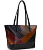 Patricia Nash Verzi Patchwork Tote Bag, Color:Black - Image 4