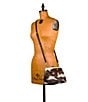 Patricia Nash Vione Cowprint Frame Satchel Bag, Color:Chocolate - Image 5