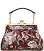 Patricia Nash Vione Floral Kisslock Frame Satchel, Color:European Floral Tape - Image 2