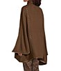 Patricia Nash Vgan Leather Trim Embroidered Cape, Color:Mushroom - Image 4