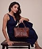 Patricia Nash Zora Top Handle Crossbody Bag, Color:Cognac - Image 6