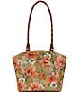 Color:Apricot Blossoms - Image 1 - Zorita Floral Frame Satchel Bag