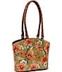 Color:Apricot Blossoms - Image 4 - Zorita Floral Frame Satchel Bag