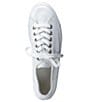 Color:White Leather - Image 5 - Bixby Leather Platform Lace-Up Sneakers