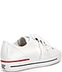 Color:White - Image 2 - Carly Leather Low Top Lace-Up Platform Sneakers
