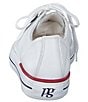 Color:White - Image 3 - Carly Leather Low Top Lace-Up Platform Sneakers