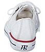 Color:White - Image 6 - Carly Leather Low Top Lace-Up Platform Sneakers